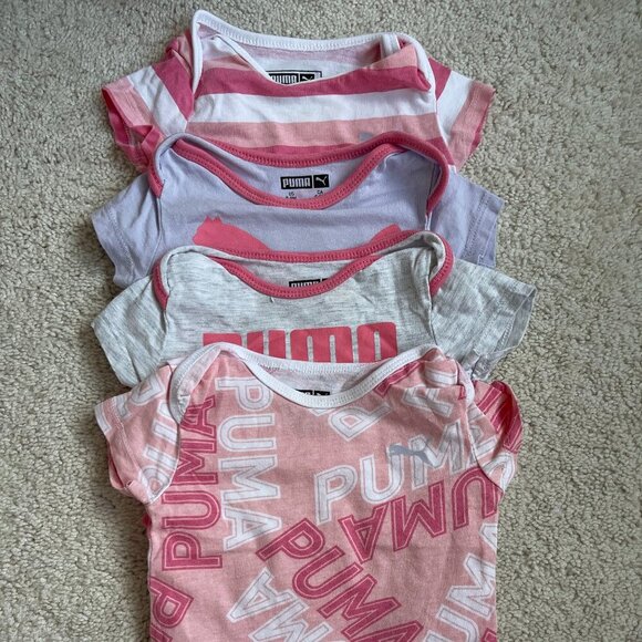 Puma Baby Bodysuit Set of 4 - Picture 1 of 3